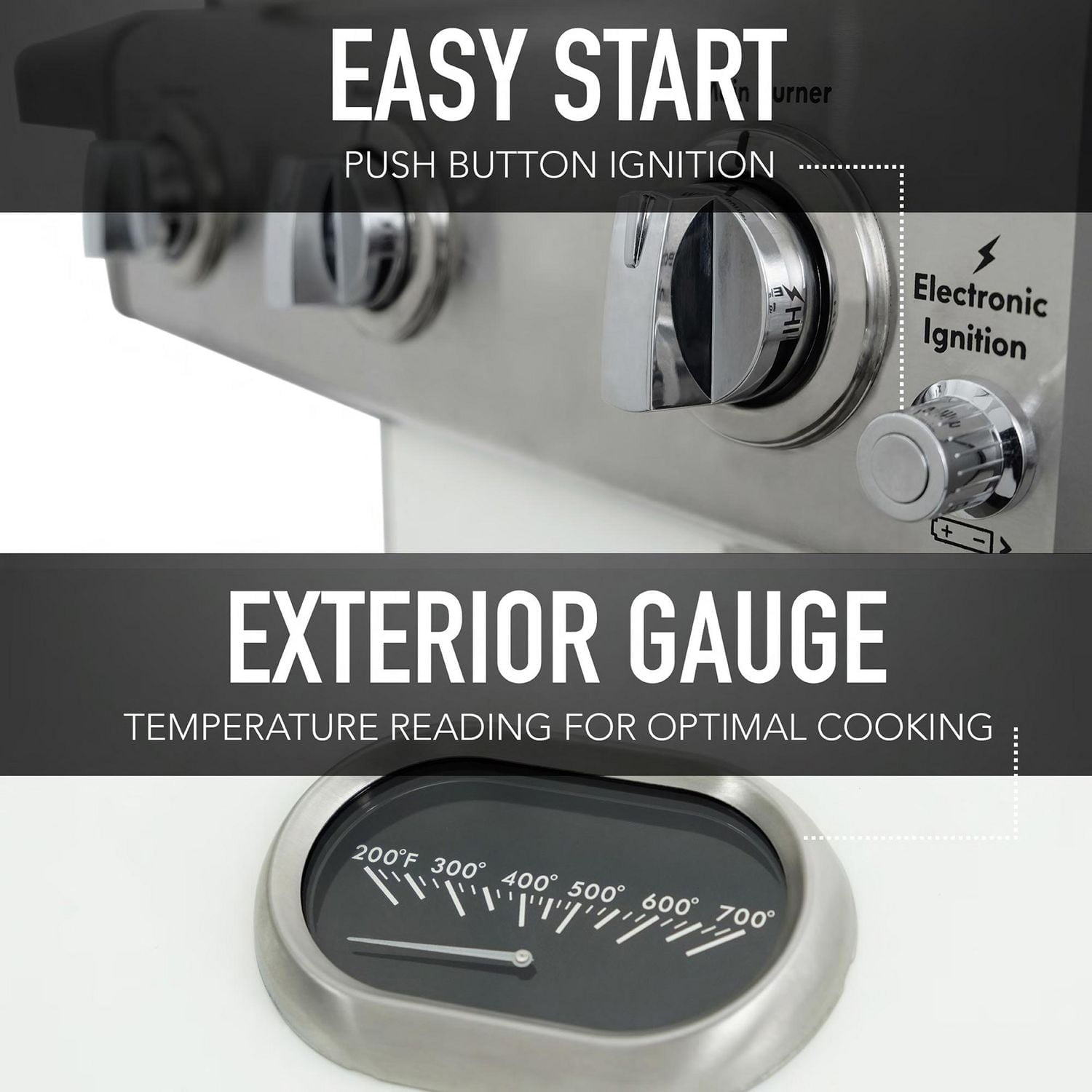 Kenmore 3 Burner Pedestal Gas Grill - Pearl