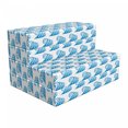 thumbnail image 1 of Nautical Foldable Mattress, Curling Summer Ocean Waves, 74.8" x 35.4", Azure Blue and White, by Ambesonne, 1 of 6