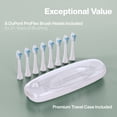 thumbnail image 5 of AquaSonic Elite Rechargeable Electric Toothbrush Set - ADA Accepted, 5 Modes, Travel Case, 8 Brush Heads (Green), 5 of 7