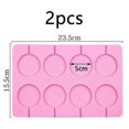thumbnail image 3 of 2pcs Silicone Lollipop Molds, 8-capacity Large Sucker Molds, Great For Lollipop, Chocolate, 3 of 4