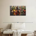 thumbnail image 2 of Elephant Stock Choice Of Spices Wall Art - Horizontal Multi Panel Canvas - Dining Room Wall Decor - Food And Drink Multi Panel - Gray And Orange Decor - 33" x 20", 2 of 8