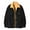 Black, variant on Wancir Men's Corduroy Sherpa Lined Trucker Jacket Thickened Warm Winter Coats