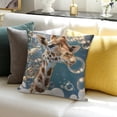 thumbnail image 3 of FCXZI Giraffe Bubbles Surrealism Pillow Case for Home Sofa Couch 20x20in, 3 of 5