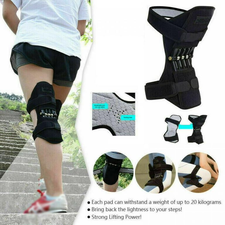 1PCS Bionic Knee Braces, 4 Points Leverage Hinged Knee Support Protection  Stabilizer 
