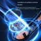 thumbnail image 4 of Mini Ventilador Portátil para Colgar en el Cuello,Ventilador Eléctrico Sin Aspas,Ventilador con Banda para el Cuello,Enfriador Aire,Ventiladores Eléctricos Recargables USB, Azul, 4 of 5