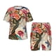thumbnail image 1 of Fotbe Butterflies And Flowers Painting Pijama Estampada de 2 Piezas para Niños – Ropa de Dormir de Manga Corta Cómoda para Niños y Niñas, Camiseta y Shorts de Algodón-Medium, 1 of 6