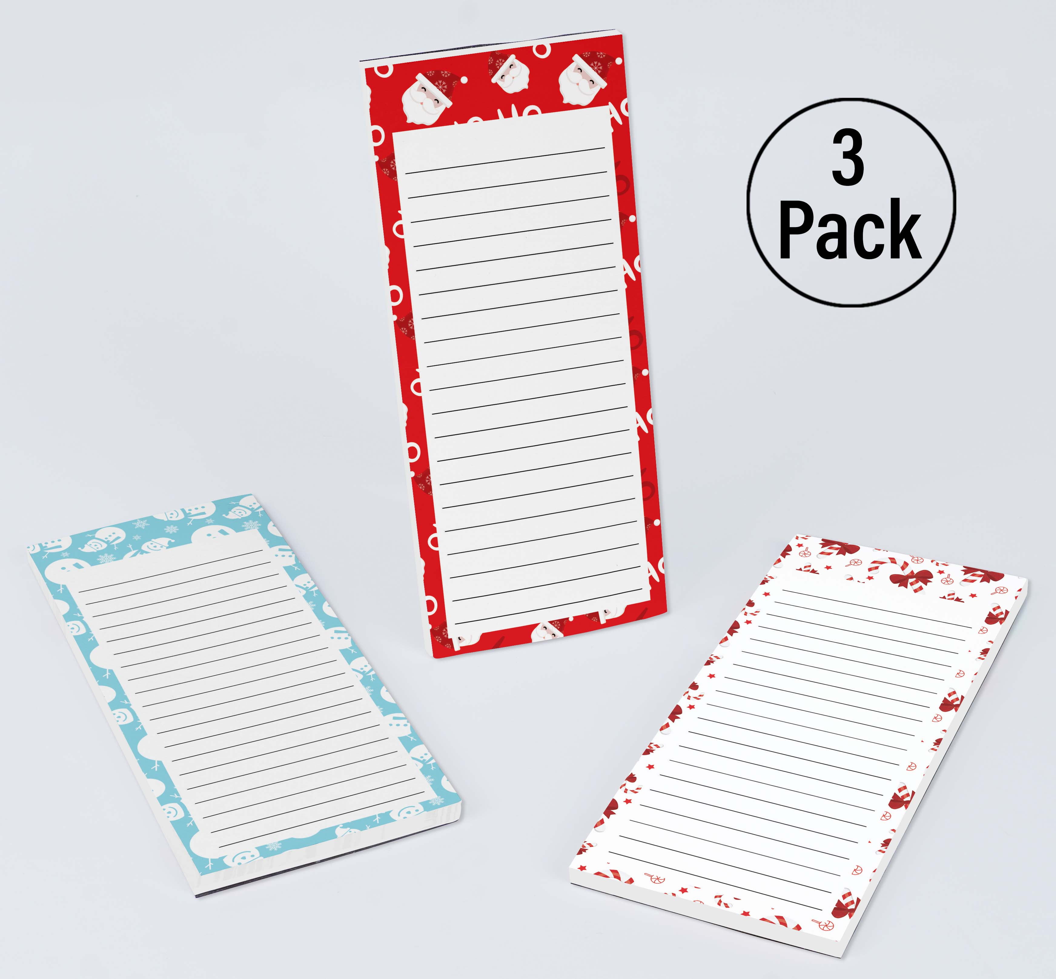 Inkdotpot Pack of 3 Magnetic Fridge To-Do List Notepads- Magnetic Memo Pads For Refrigerator-(50 Sheets Each)-2M