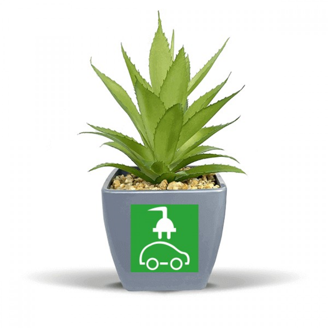 Bouchon de Dessin Animé Véhicules Écoénergétiques Protéger l'Environnement Faux Pot de Fleurs Ananas Vase Mini Décor