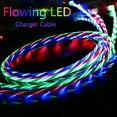 thumbnail image 2 of HLONK USB Type C Cable 3.3ft  Led Light Up Charging USB A to USB C Flowing Charge Cord Compatible with Android  Galaxy S10 S9 S8 Plus Note 9 8 USB C Charger Blue, 2 of 10