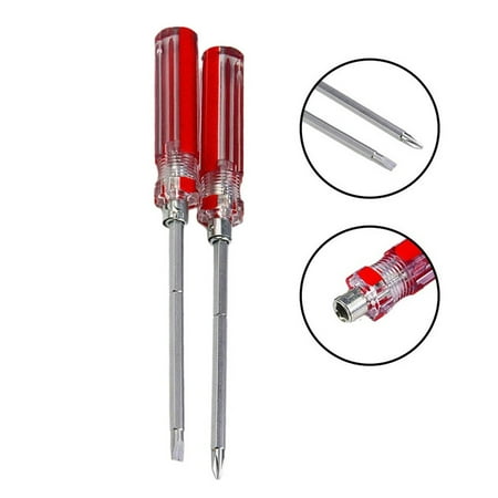 

BAMILL 2PCS two Sides Double Head Slotted Cross Screwdrivers Remover Repair Hand Tool