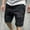 Black, variant on Tejiojio Men's Classic-Fit Cargo Shorts Men's Casual Sport Pants Fit Running Joggers Pocket Sweatpants Shorts