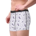 thumbnail image 2 of Susaid Lavender Flowers Print Men's Mesh Boxer Briefs Cooling Breathable Sports Underwear Wide Waistband Boxer Briefs W/Fly-X-Large, 2 of 5