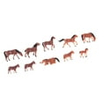 thumbnail image 5 of JWQFBC 1/87 Scale Animal Figures Horse Figurines HO Diorama Miniature Supplies, Pack of, 5 of 9
