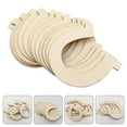 thumbnail image 3 of 10pcs DIY Wooden Cutouts Unfinished Horseshoe Shaped Slices Horseshoe Cutouts, 3 of 7
