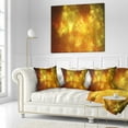 thumbnail image 2 of Designart Blur Golden Sky with Stars - Abstract Throw Pillow - 16x16, 2 of 4