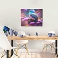 thumbnail image 5 of Logiee Beautiful Flower Blue Bird Print Canvas Wall Art ,Art Poster,Canvas Decorative Picture,Decor Wall Pictures for Living Room Bedroom Bathroom,Ready to Hang, 5 of 6