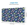 thumbnail image 2 of Salouo Colorful Cartoon Shark Print Large Mouse Pad,Extended Mat Desk Pad, 3mm Thick Mice Pad Desk Mat Big Desk Pad for Work, Game, Office, Home -16 x 29.5in, 2 of 8