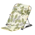 thumbnail image 1 of Respaldo para Cama Soporte Elevable Cojín de Lectura Silla de Respaldo Plegable con Múltiples Ángulos de Inclinación Adecuado para Playa Suelo Y Acam Hojas verdes, 1 of 8