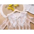 thumbnail image 5 of Zhengup Detachable Fake Collar, Semi-Sheer Embroidery Mini Cape Neck Ruff Dickey False Collar for Blouse, 5 of 5
