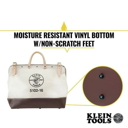 Klein Tools 5102-16 16 in. Canvas Tool Bag