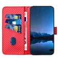 thumbnail image 3 of Cutyskin Case for Google Pixel 6A, [Wrist Strap Lanyard] RFID Blocking Card Slots Kickstand [Shockproof TPU Shell], Premium PU Leather Solid Color Magnetic Clasp Durable Flip Cover, Red, 3 of 13