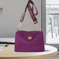 thumbnail image 4 of Bolsa bandolera de nailon de hombro de moda Moda portátil para el trabajo (púrpura) JShteea Para Estrenar, 4 of 6