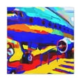 thumbnail image 2 of "The Colorful Blimp Scene" - Canvas, 2 of 25