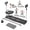 Type 3-Black, variant on RICAN 6-in-1 Multifunctional Pilates Ab Board with Smart LED Digital Display, 550 lbs Capacity, for Core & Full Body Workout