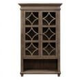 thumbnail image 3 of Martin Furniture Carson Vitrine Porte Bibliothèque en Bois Rangement Gris, 3 of 12