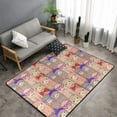 thumbnail image 2 of Area Rugs For Living Room Decor - Cute Lamas Anti Slip Throw Washable Rugs 3x5 For Bedroom, Soft Indoor Carpet For Bedroom Living Room 60x39In, 2 of 5