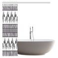 thumbnail image 2 of Cortina de ducha ABPHQTO estampado de cebra 160x180 cm Juego de baño con ganchos, 2 of 2