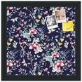thumbnail image 2 of PinPix 12x12 Custom Cork Bulletin Board Vintage Japanese Floral Navy Poster Board Has a Fabric Style Canvas Finish, Framed in Vintage Japanese Floral Navy, by ArtToFrames (PinPix-1542), 2 of 5
