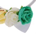 thumbnail image 3 of Cintas para Cabeza Hairband Cosplay con Cuerno de Flores Oreja para Despedida de Soltera de Halloween Carnaval plata, 3 of 7