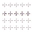 thumbnail image 2 of zuchini X-Shape 5 pin RGBW Solderless Connector 5-Conductor for 12mm Wide SMD 5050 RGBW RGBWW LED Strip LED Tape LED Rope Lights in Kitchen Cabinets RV etc. (20pcs), 2 of 4