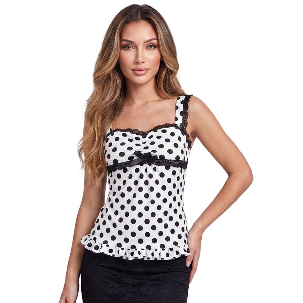 Camisetas de tirantes sin mangas con ribete de encaje y espalda descubierta para mujer, estilo camisón de verano.