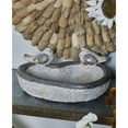 thumbnail image 2 of DecMode 6" Indoor Outdoor Bird Garden Sculpture with Bath Bowl, 2 of 10