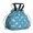 Unicorn and Balloon, variant on Unicorn and Ice Cream Blue Pattern Drawstring Insulated Lunch Bag for Women, Stain-Resistant Large Lunch Tote with Multi-Pockets for Work Office