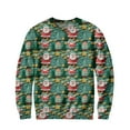 thumbnail image 3 of Wutalume Men's Fashion Christmas Sweater with Holiday Themes, Cozy and Fun for Seasonal Events and Casual Wear,Green L, 3 of 5