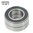 thumbnail image 3 of GLFILL Practical Bearing Wear Resistant Easy To Install Oil Resistance 15x28x7MM 6902 2RS Chrome Steel Convenient Deep Groove Ball 6902RS, 3 of 9