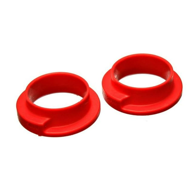 Energy Suspension 9.6115R Universal Red Coil Spring Isolators - 2.18 x 3 x 1 in., 2 per Set