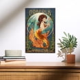 thumbnail image 2 of Norfolk, Virginia, Mermaid Birch Wood Wall Sign (12x18 Rustic Home Decor, Ready to Hang Art), 2 of 5