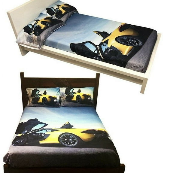 Full Size Sheet Sets Pack of 4 Includes 1 Fitted Sheet, 1 Flat Sheet & Pillowcase Set