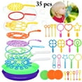 thumbnail image 2 of 35PCS Kids Bubble Wand Set Funny Bubble Wand Toy Set Bubble Wand Assortment, 2 of 10