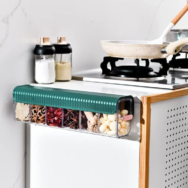 New Clear Wall Mounted Drawer Organizer, 3 in 1 Punch Free Multi Functional Hanging Storage Box, Underwear Socks Seasoning Storage Box for Closet Kitchen