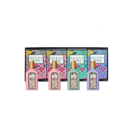 Gucci Flora Gorgeous Magnolia, Gardenia, Orchid, Jasmine Womens Mini Set NIB