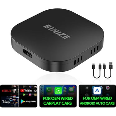 BINIZE CarPlay AI Box for Original Car with Wired Carplay