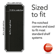 thumbnail image 3 of Resilia Wire Rack Shelf Liners - 4 Pack, 18" x 48", Black Vinyl, 3 of 10