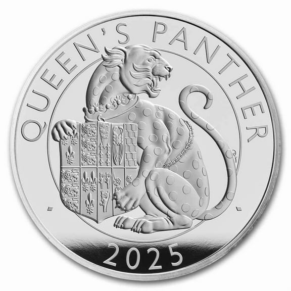 2025 GB Royal Tudor Beasts Queen's Panther 1 oz Silver Proof Coin