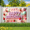 thumbnail image 6 of Strawberry Theme Banner Decorative Design Balloon Decoration for Birthday Party Kids Celebration Indoor Decoration, 6 of 6
