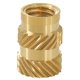 thumbnail image 1 of KAIYANG Rosca de latón termofusible m3 100 piezas Tuerca de cobre para inserción de roca (C), 1 of 5